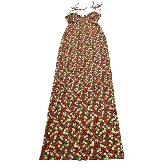 Montce Petal Long Slip Dress in Sienna Floral - Picture 1 of 7